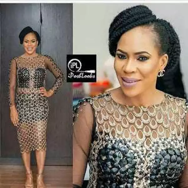 Celeb In-Style; Actress Fathia Balogun Stunning In Sexy See-through Gown